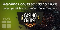Casino Cruise: 100% upp till $200 + 200 Extra Snurr i Starburst