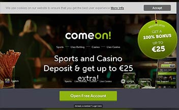 Screenshot 4 ComeOn Casino