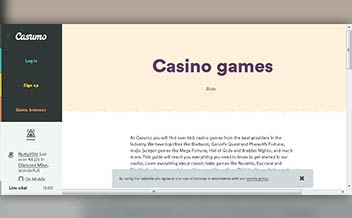 Screenshot 2 Casumo Casino