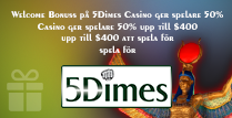 5Dimes Casino erbjuder spelare 50% upp till $400
