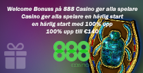 888 Casino Välkomnar Spelare med 100% upp till €140