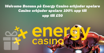 Energy Casino erbjuder spelare 100% upp till £50