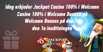 Jackpot Casino erbjuder 100% i matchningsbonus