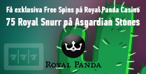 Royal Panda Casino erbjuder 75 Royal Snurr på Asgardian Stones Slot