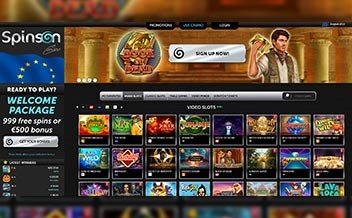 Screenshot 1 Spinson Casino